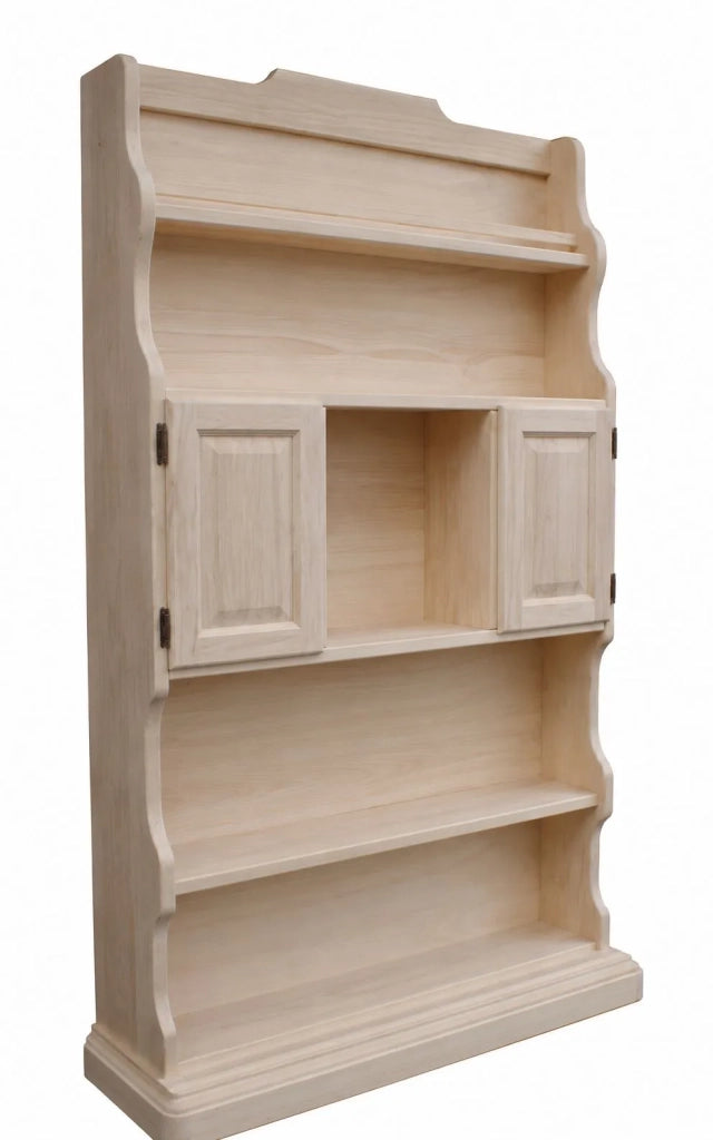 Mobile bar porta bottiglie grezzo l.126 p.33 h.199 (1224) - Mobili 2G
