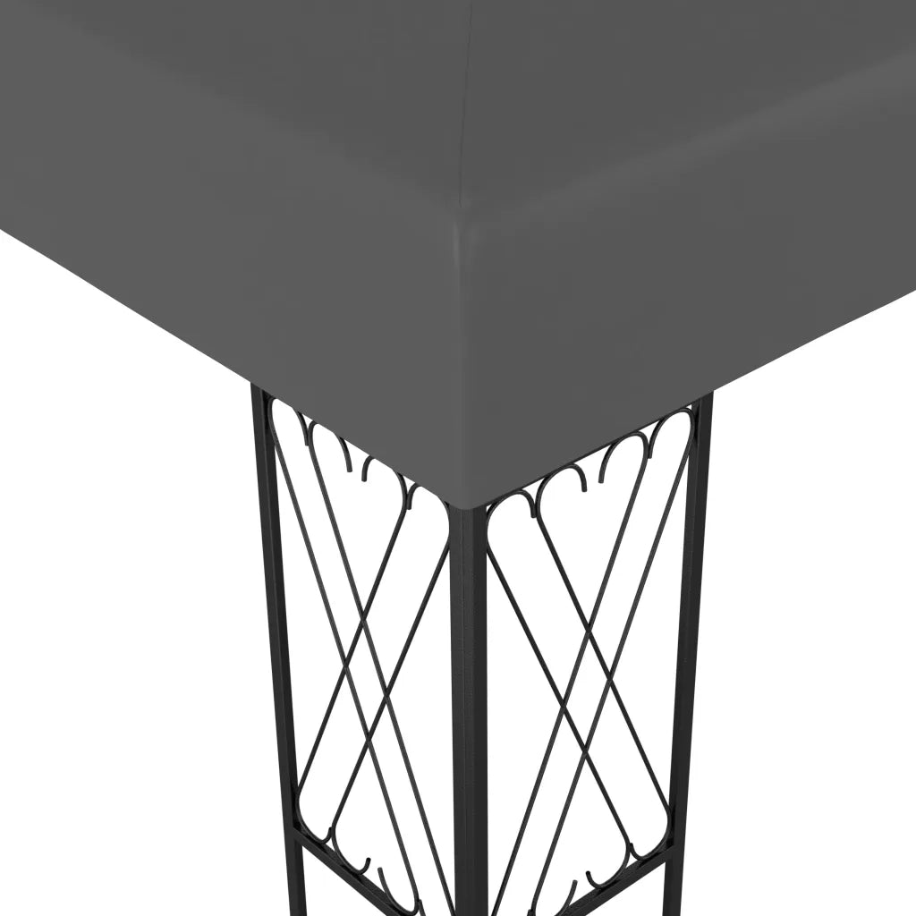 Gazebo 3x6 m Antracite in Tessuto 48010