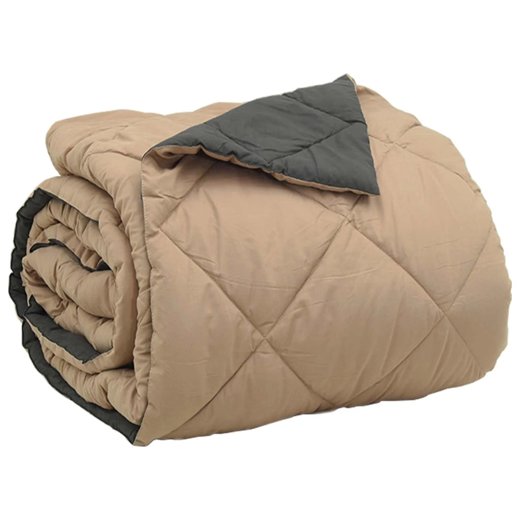 Piumone | Duvet Completo Annuale Antracite e Talpa 220 x 240 cm