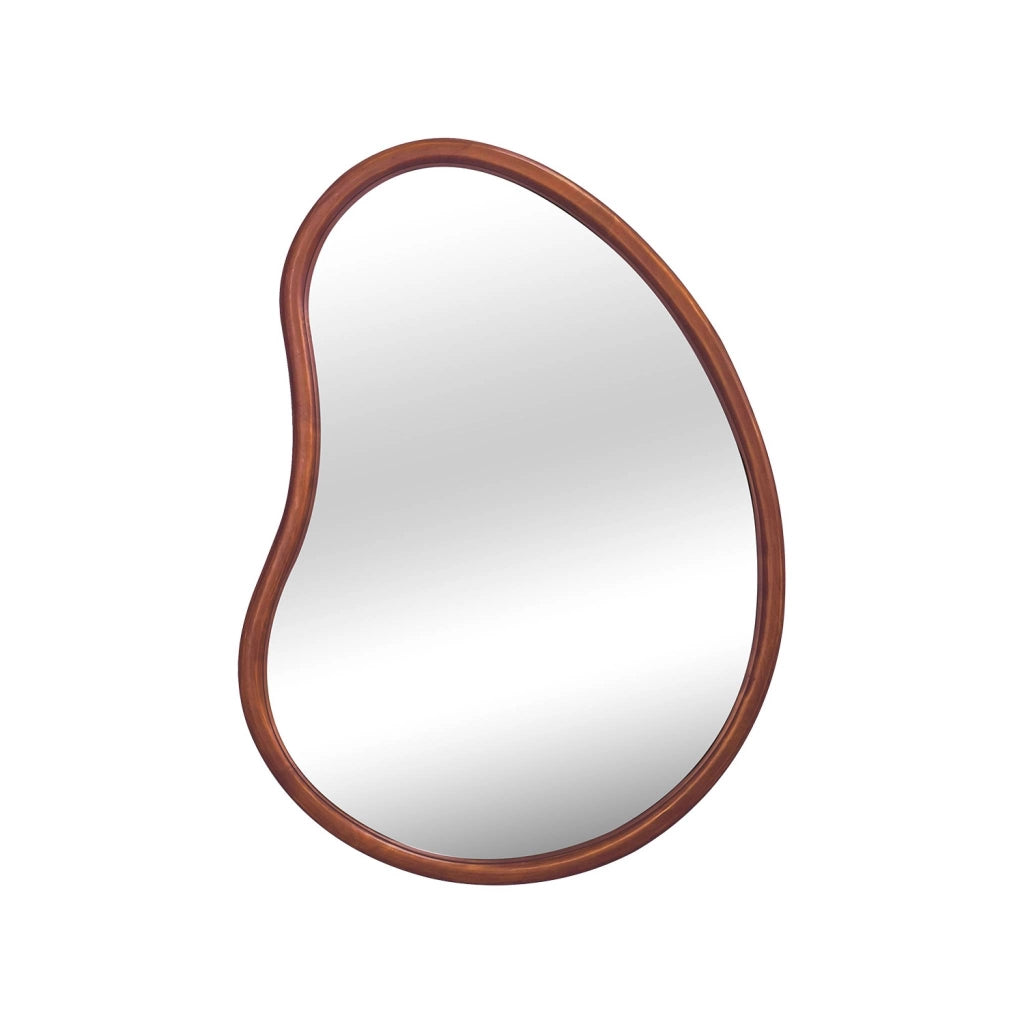 Specchio in legno di abete, 85cm, marrone