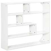 Libreria a Parete 7 Ripiani Aperti ¨C zephmum ¨C Bianco 94x19.5x80 cm