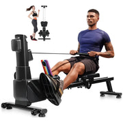 Vogatore Pieghevole Salvaspazio Fitness per Casa Ergonomico 8 Livelli Resistenza
