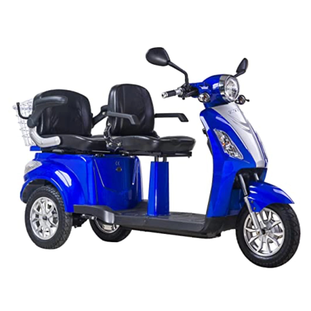 Scooter Z-TECH ZT-18 "TRILUX 3.0" 3 RUOTE 2 Posti Differenziale Anziani-Blu