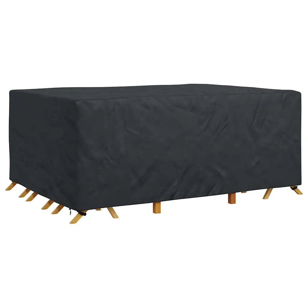 vidaXL Copertura per mobili da esterno Nero 280 x 204 x 106 cm 210D