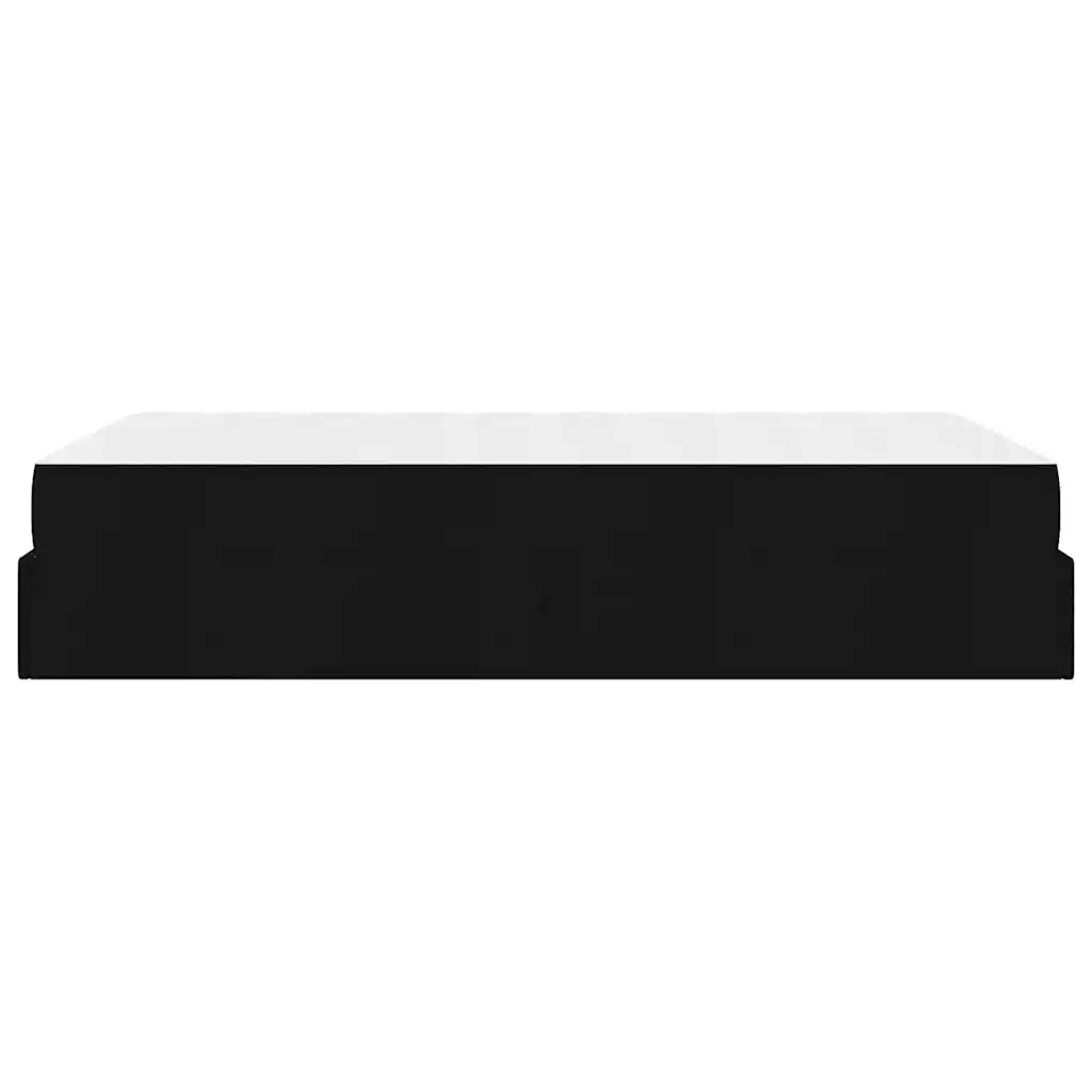 vidaXL Struttura del letto con materasso Nero 120 x 190 cm Tessuto
