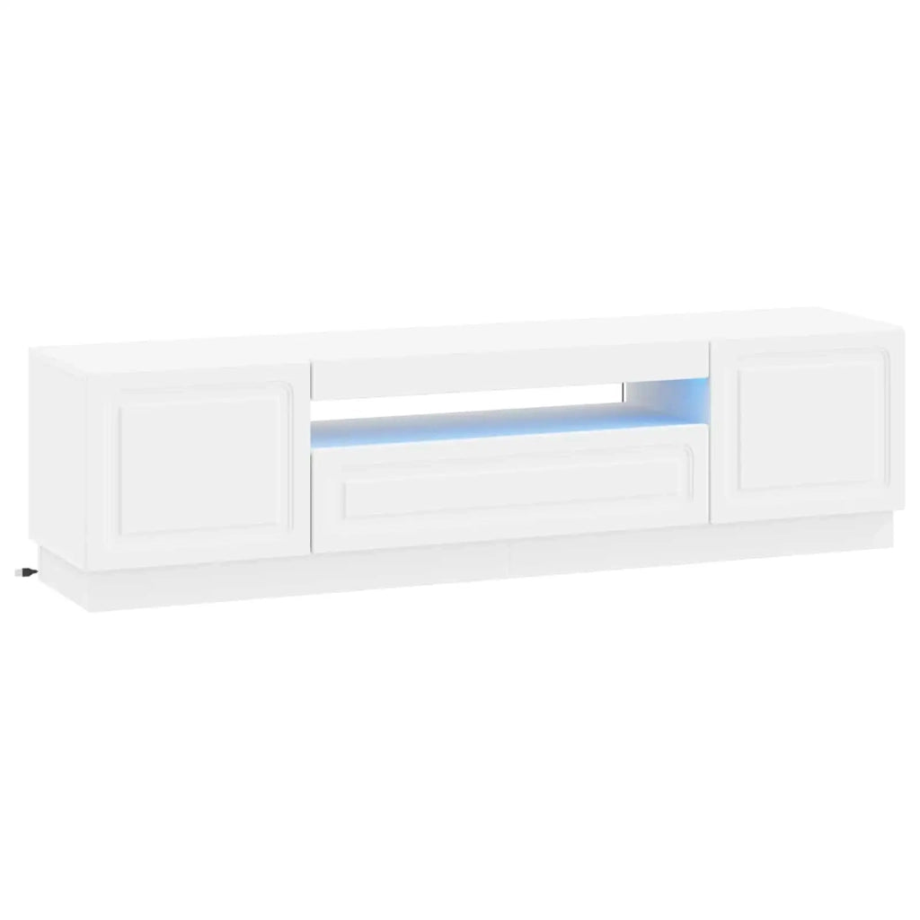 Mobile TV LED Bianco Legno ingegnerizzato 897785