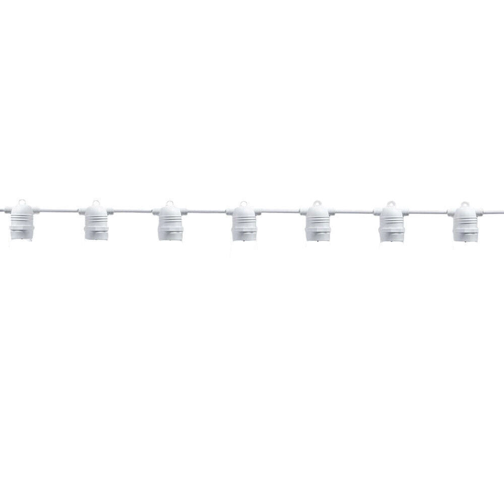 Trade Shop - Catena Luminosa Con 15 Portalampada E27 Luci Decorative Prolungabile Ip54 P01-s01-15 -