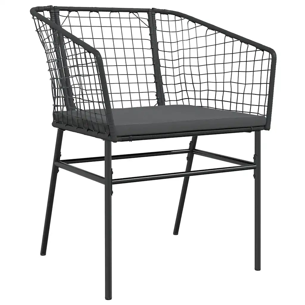 Set da Pranzo da Giardino con Cuscini 5 pz Polyrattan Vetro 3334502