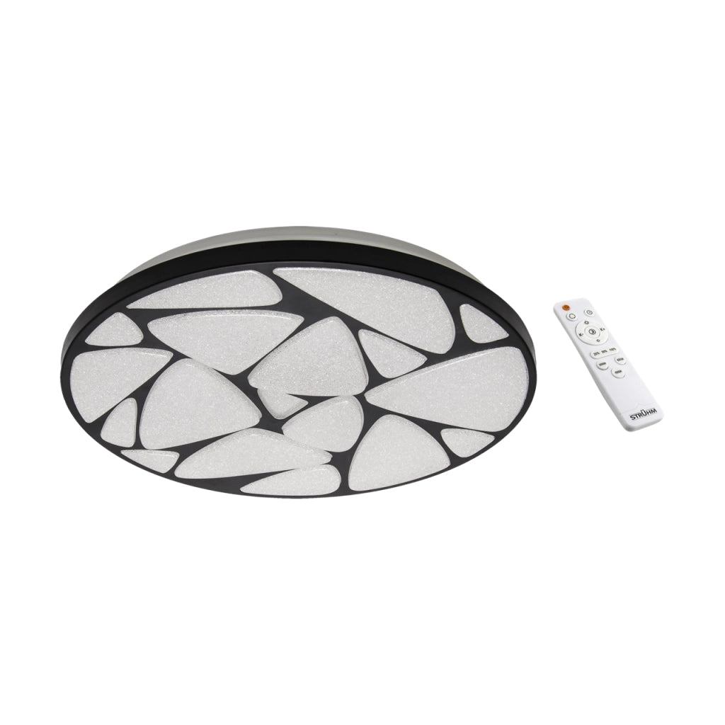 Plafoniera LED Struhm Mineral nera Ø49,5 48W dimmer