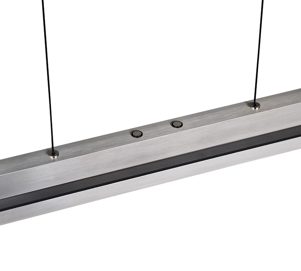 Lampada a sospensione LED, metallo, acciaio, L 95 cm, Emerson