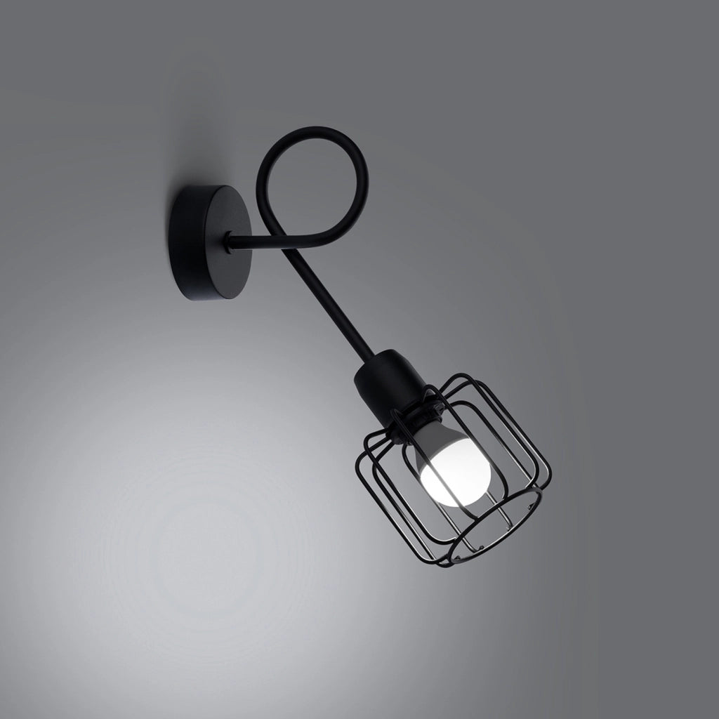 Lampada da parete BELUCI 1S nero