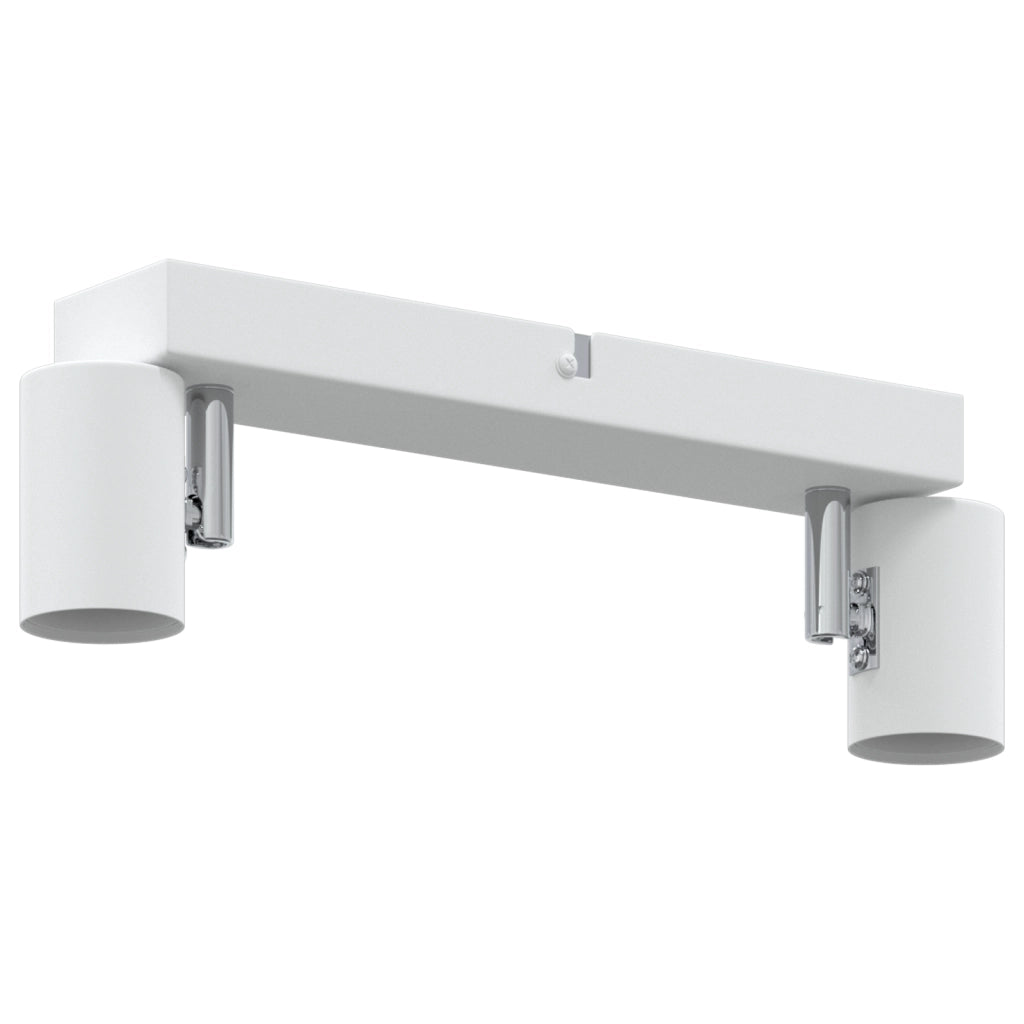 Faretto da soffitto vitaXL 2 vie regolabile bianco E27
