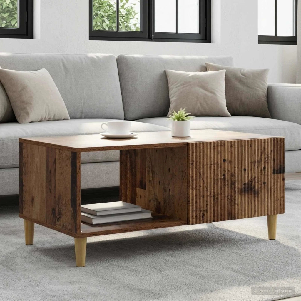 Tavolino da salotto Legno antico 90 x 50 x 40 cm 894733