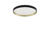 Plafoniera LED Ø40 nero-oro RGB 40W con telecomando
