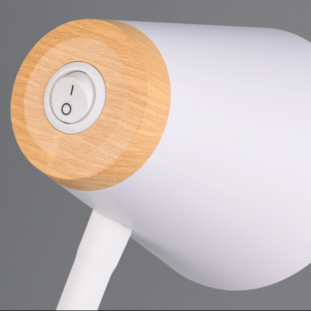 LAMPADA DA TAVOLO LED PONGO 4,5W BIANCA CON PINZA