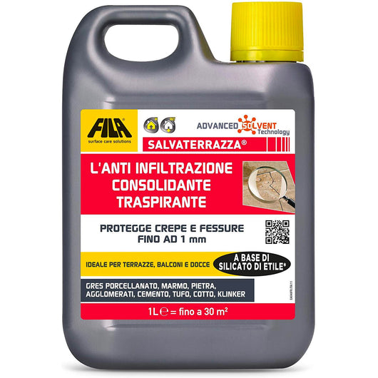 Idrorepellente per terrazze Salvaterrazza FILA antiinfiltrazione 1lt