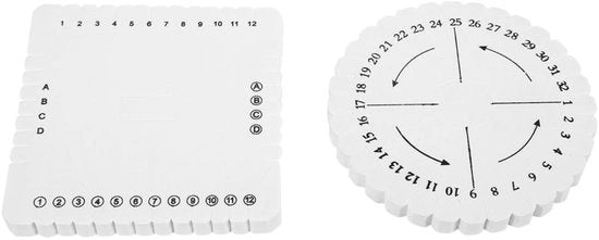 Kit per creare bracciali Kumihimo - 2 pezzi rotondi e quadrati - Bracciale realizzato a mano - Foderato con EVA - Leggero e portatile - Bracciale amicizia