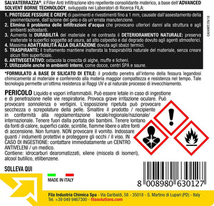 Idrorepellente per terrazze Salvaterrazza FILA antiinfiltrazione 1lt