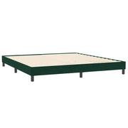 Letto matrimoniale | Letto per adulti | Giroletto senza Materasso Verde Scuro 200x210 cm in Velluto