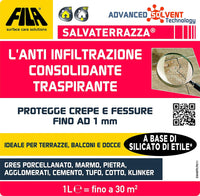 Idrorepellente per terrazze Salvaterrazza FILA antiinfiltrazione 1lt