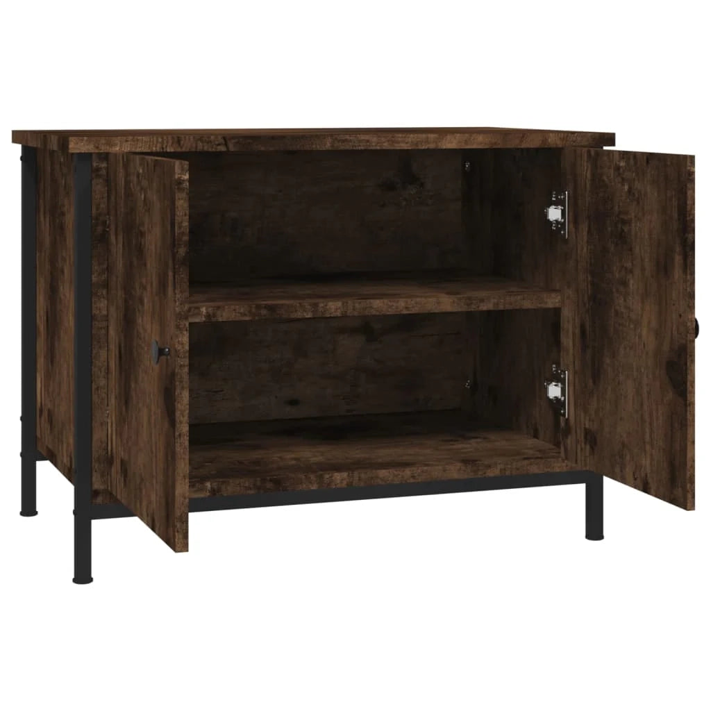 Mobile TV multimediale mensola TV credenza mobile TV per sala da pranzo soggiorno camera da letto con ante rovere Sonoma 60 x 35 x 45 cm legno ingegnerizzato marrone 02_0026901