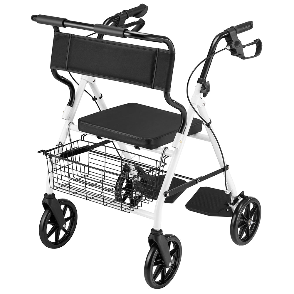 Deambulatore Rollator Sedile Anziani Disabili Seduta Imbottita Ausilio Camminata