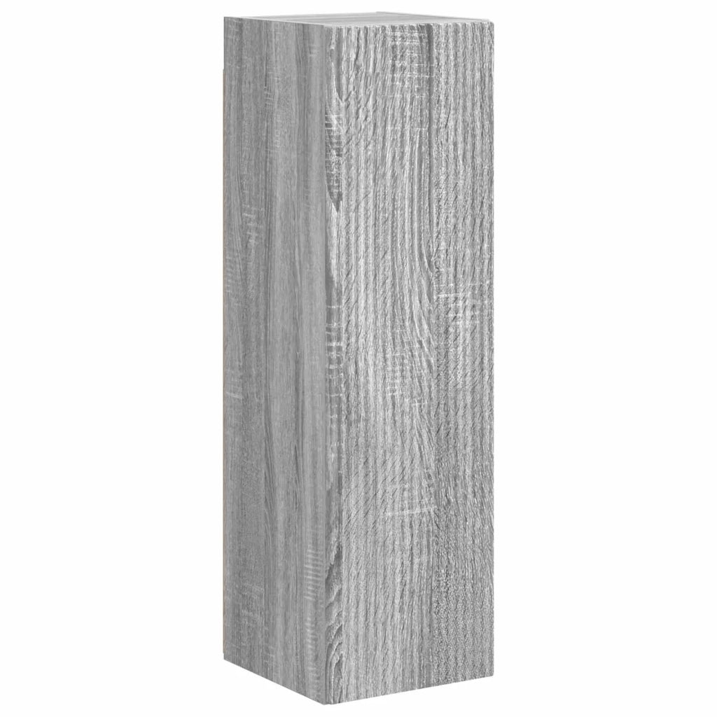 Set mobile TV 4 pz-Credenza per TV Grigio Sonoma Legno multistrato 601892