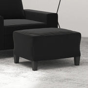 Poggiapiedi Nero 60x50x41 cm in Tessuto Microfibra 349344