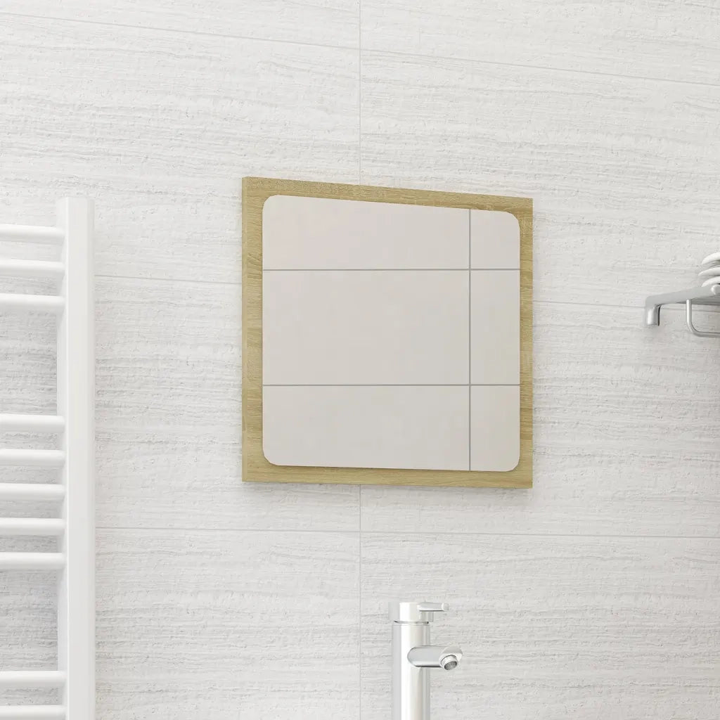 Specchio da Bagno Rovere Sonoma 40x1,5x37 cm in Truciolato cod mxl 59375