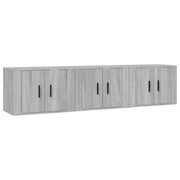 Mobili Porta TV a Parete 3 pz | Armadietto TV | Mobile Porta TV Grigio Sonoma 57x34,5x40 cm