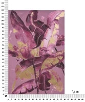 Stampa Dipinta Dark Leaves cm 80X3X120