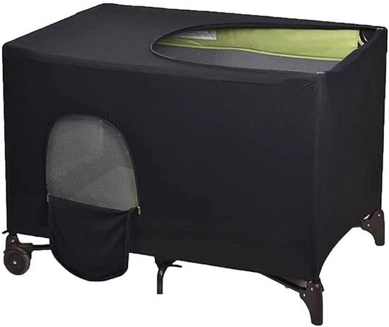 Wieg adattabile per viaggiatore con tenda di protezione dal rumore e dalla luce - nero