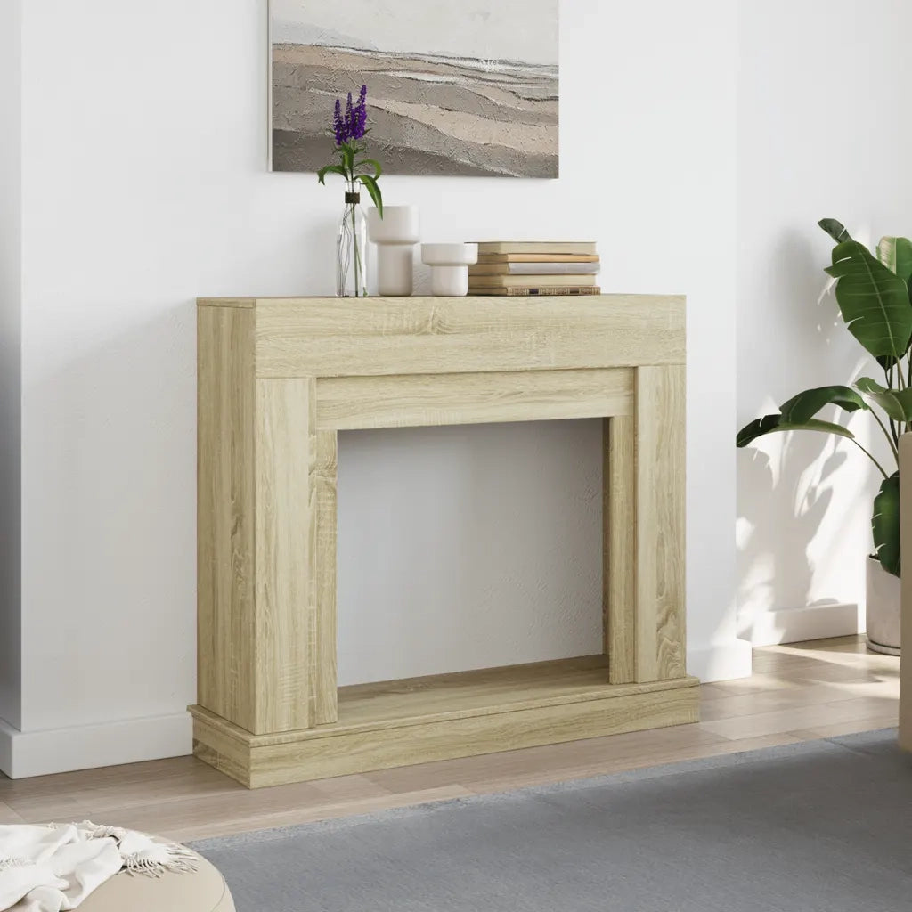 Cornice per Camino Rovere Sonoma 100x30x87,5 cm in Truciolato CFW4104627