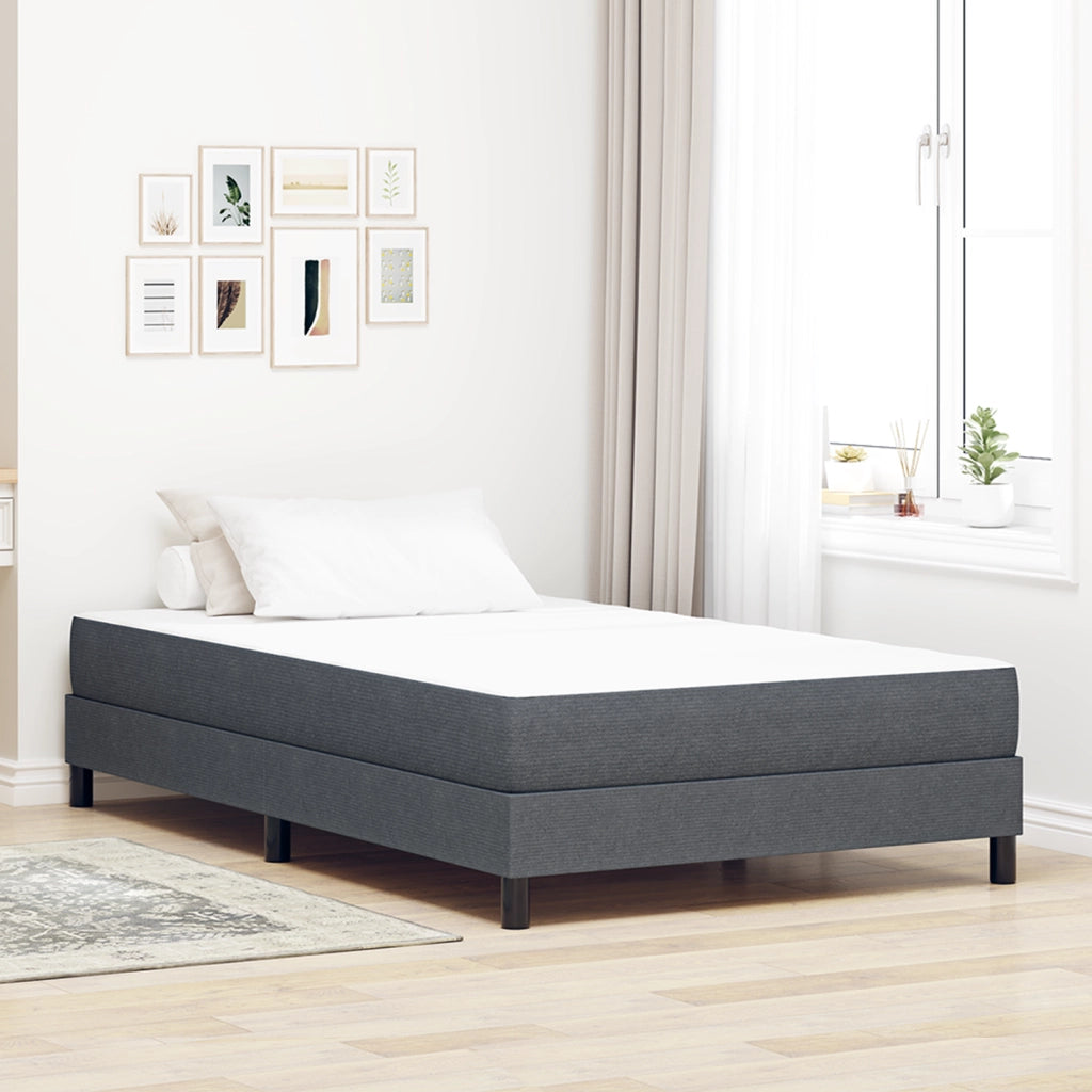 Materasso a Molle Insacchettate  - Grigio Scuro, Medio, 120x190x20 cm, Tessuto