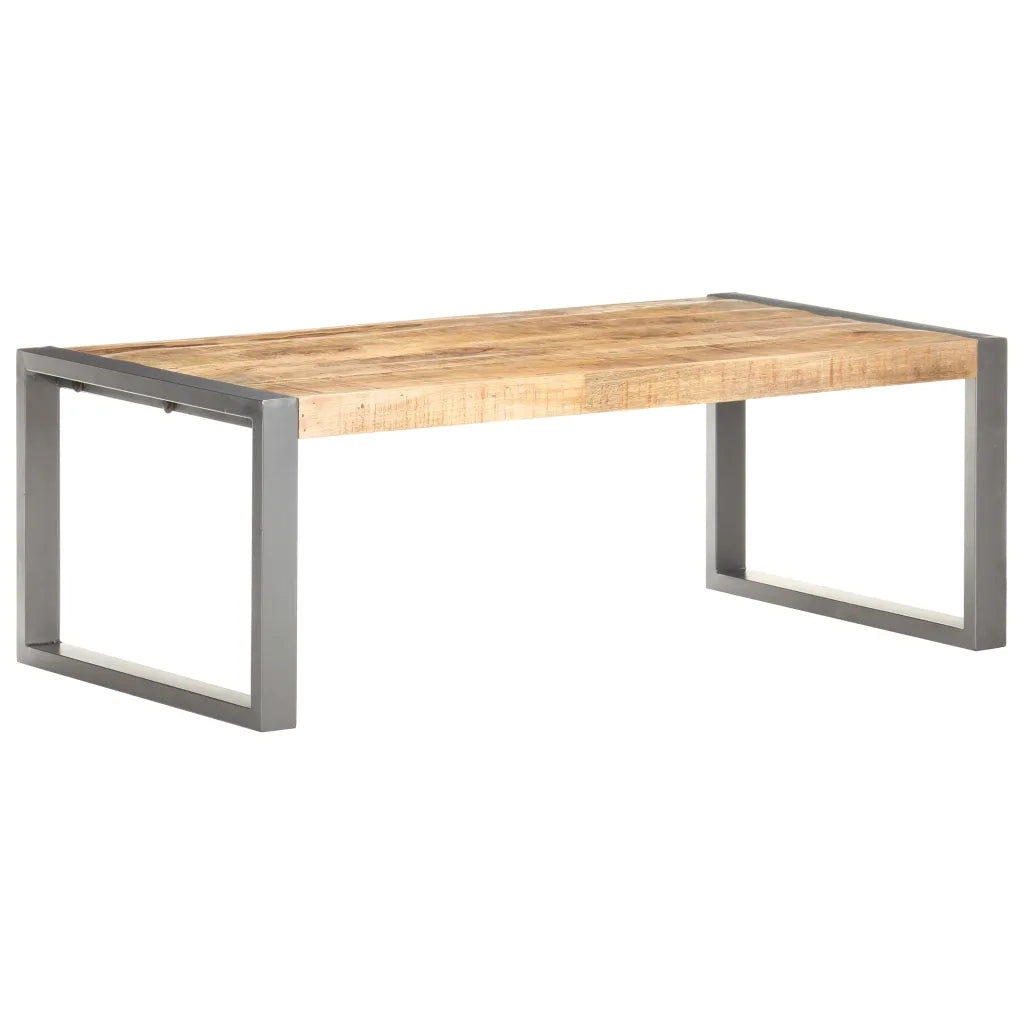 Tavolino da Salotto 110x60x40 cm in Legno di Mango Grezzo cod mxl 8017