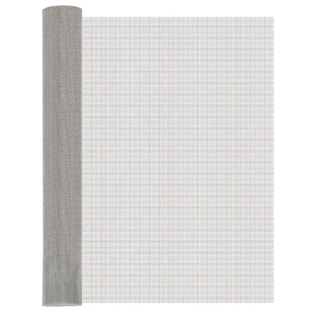 Rete per schermatura 80 x 1000 cm 8 Mesh Argento 42039673