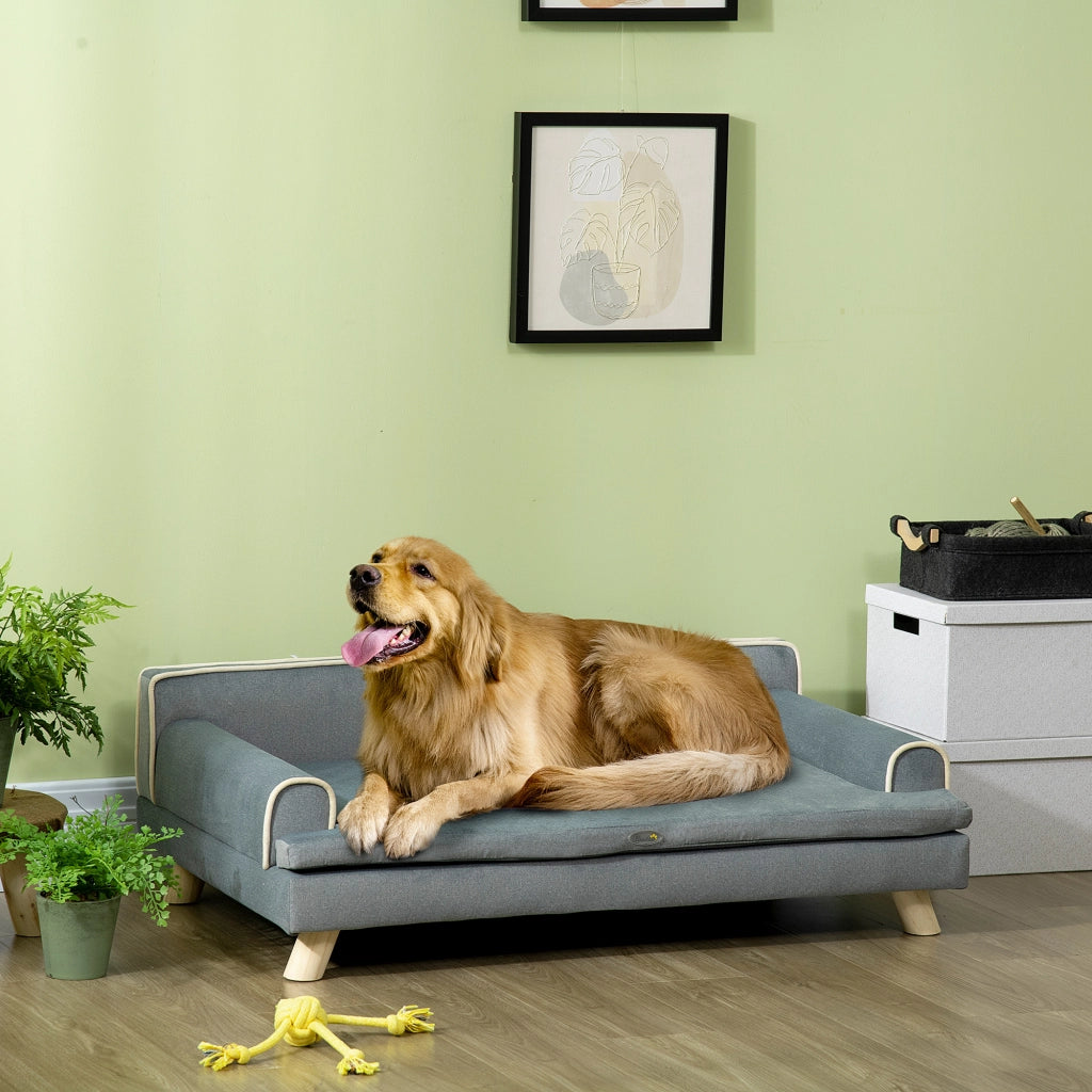 Divano per cani e gatti ¨C zephmum ¨C 100x62x32 cm grigio