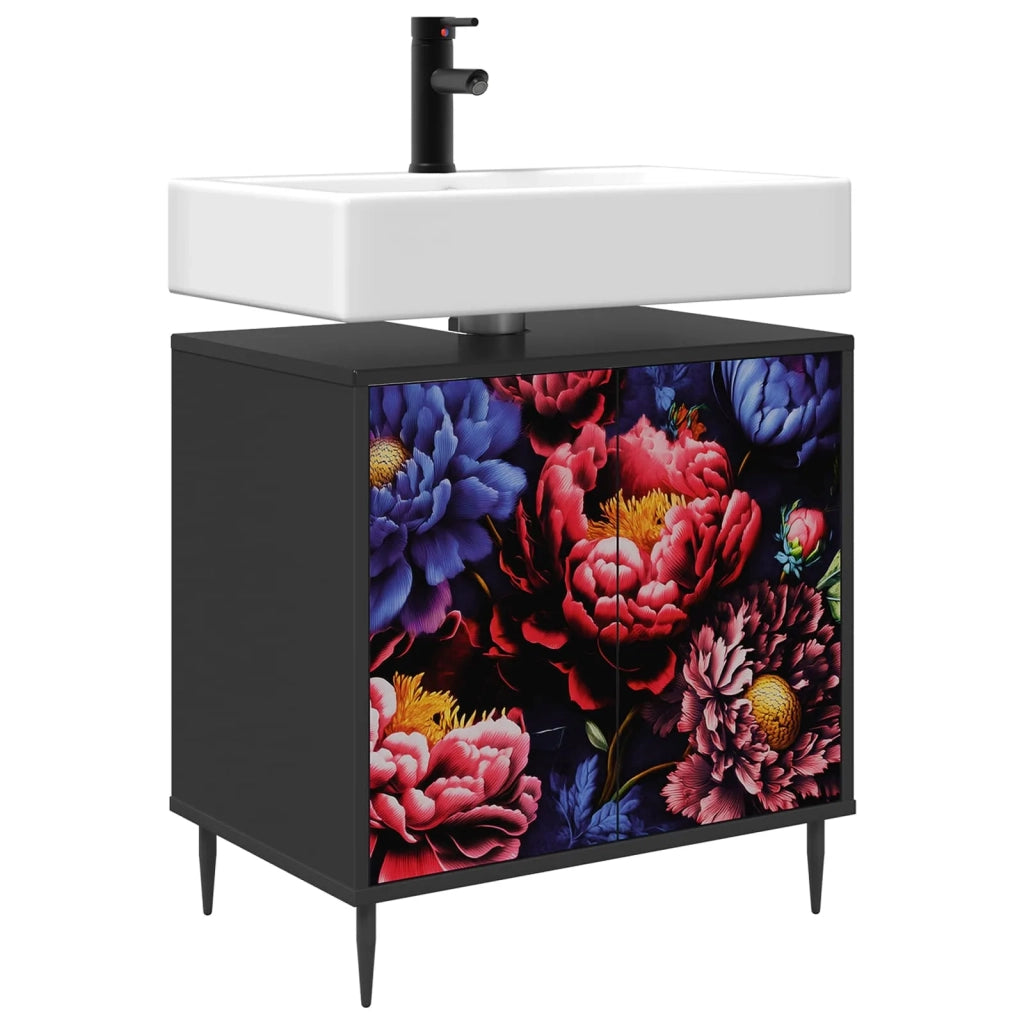 Mobile da Bagno KIEL Rovere Nero 60 x 40 x 61 cm 8007423