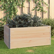 Fioriere Rialzate 3 pz 80x120 cm in Legno Massello di Pino 3055163