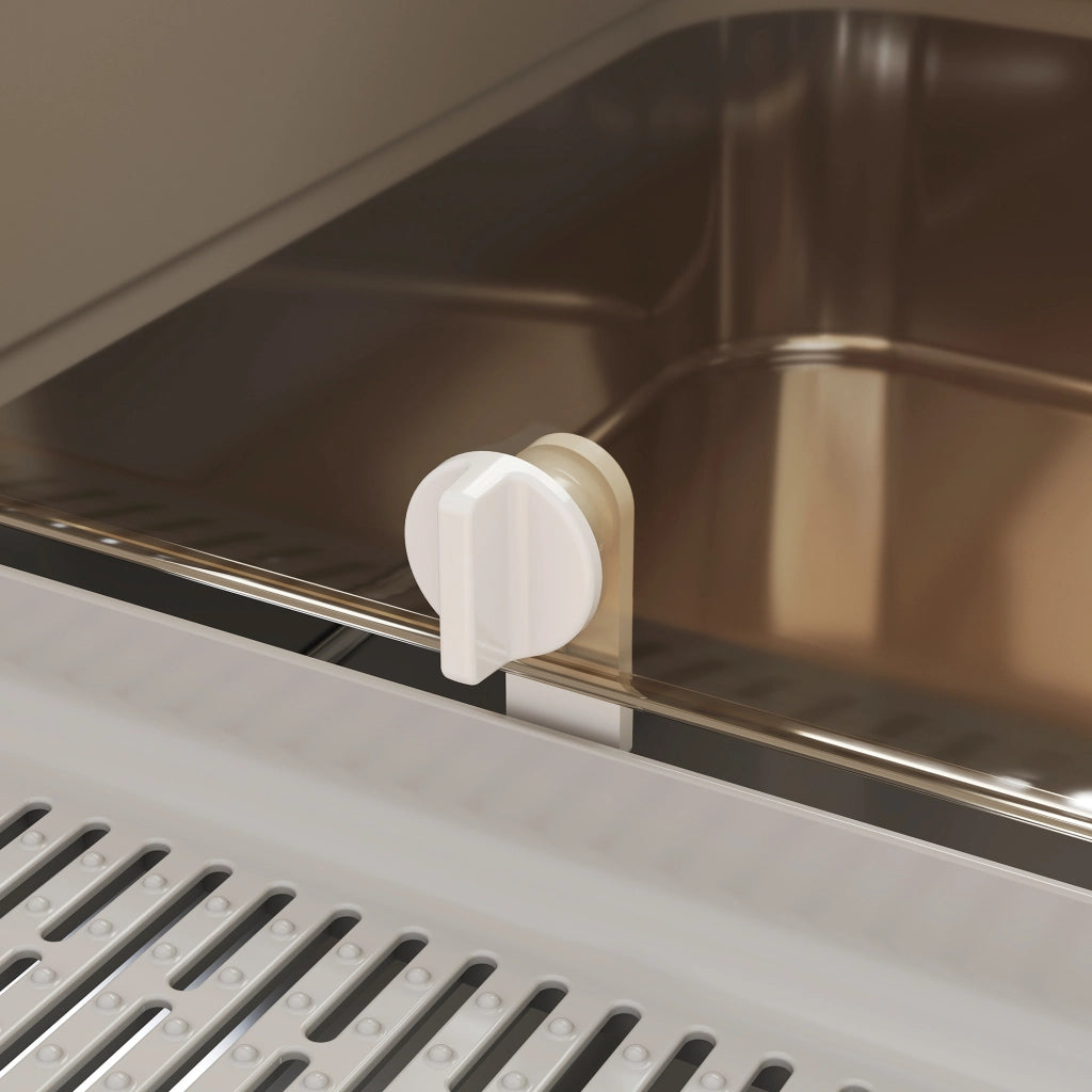 Lettiera Chiusa per Gatti XXL a 2 Porte 70x50x46,5 cm Vaschetta in Acciaio Inox Grigio
