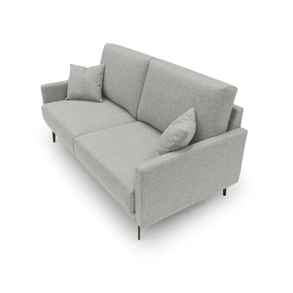 Saturno Divano moderno in tessuto morbido impermeabile T03 140 cm grigio chiaro