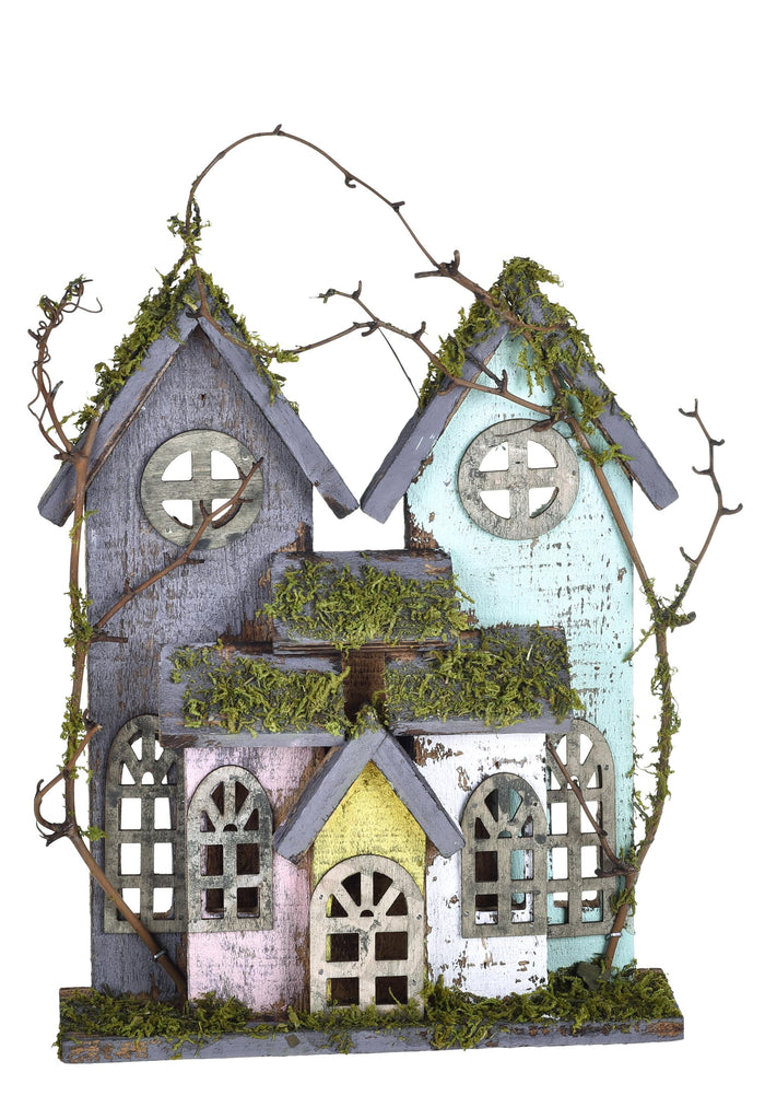 Set 2 Villaggio Legno 22 H 27 cm