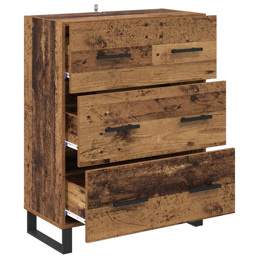 Credenza | Madia | Buffet da pranzo | Armadio da pranzo con cassetto Legno vecchio 69,5 x 34 x 90 cm
