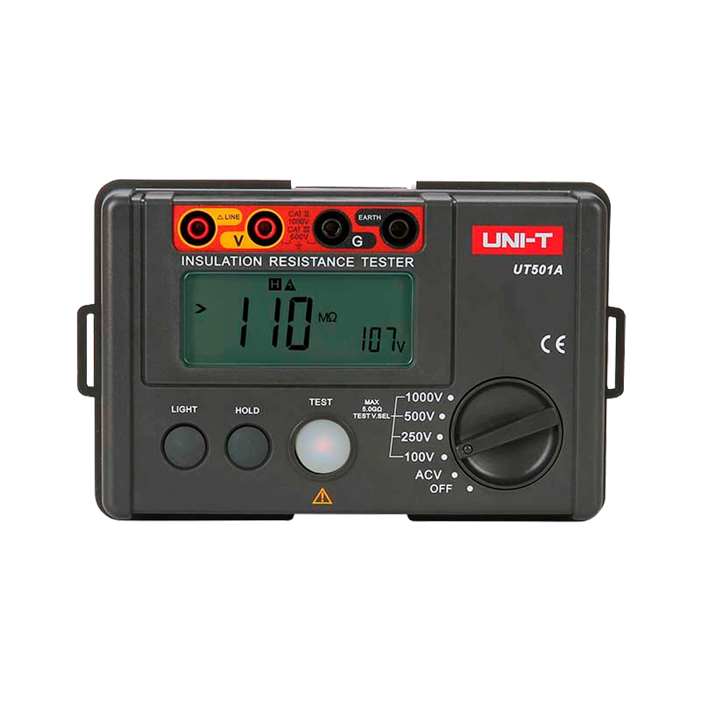UNI-T UT501B Megohmetro Tester Isolamento Digitale 250V 500V 1000V fino a 5GO PI DAR