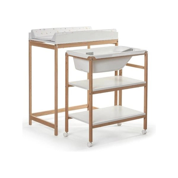 Bagnetto fasciatoio okbaby 933 woody doppia funzione naturale