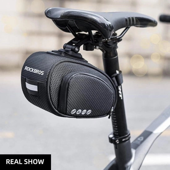 Tas da MTB con Cerniera Rapida per Bicicletta da Corsa e Bicicletta con Sedile Pieghevole 12L - Sella da Sella Posteriore per Bicicletta