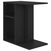 Tavolino | Tavolo laterale Nero 50x30x50 cm in Legno Multistrato