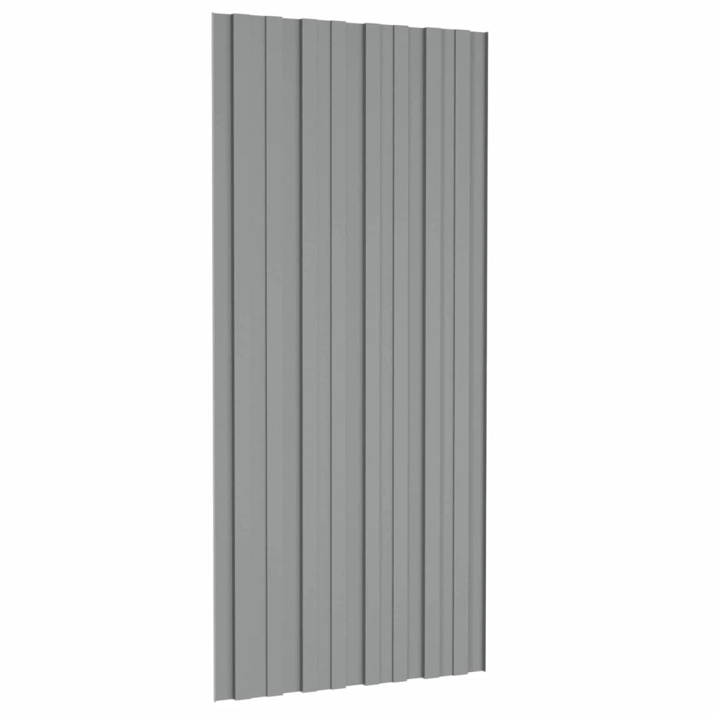 Pannello per tetto 36 pcs Grigio 100 x 45 cm Acciaio zincato 42047124