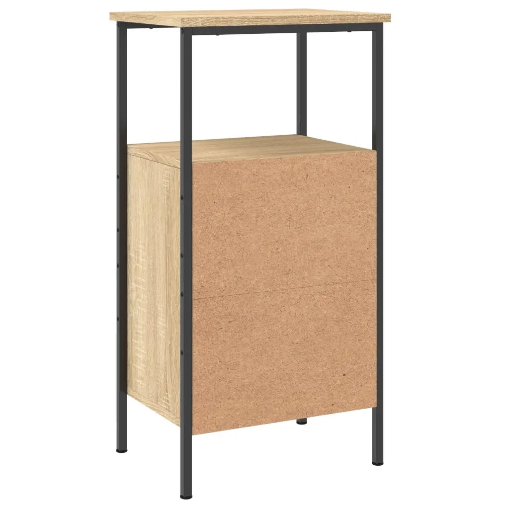 Comodini 2pz Rovere Sonoma 41x31x80 cm in Legno Multistrato 825926