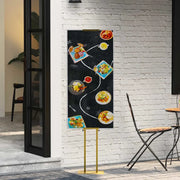 Espositori per Fiere Oro 30 x 23,5 x 210 cm Acciaio 42021451
